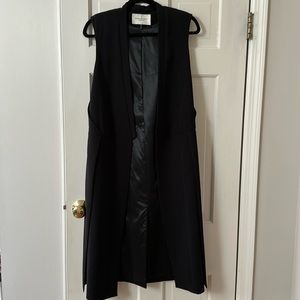 Long Black Halston Vest